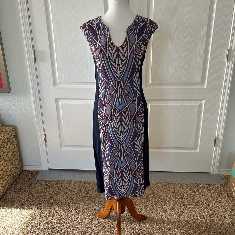 HD in Paris Anthropologie Cleo Jacquard Sheath Dress - Picture 2 of 5